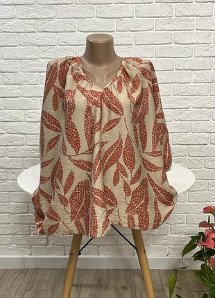 Блузка блуза натуральная ткань вискоза  р54(20) бренд  "primark"