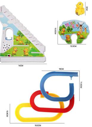 Электро утка, трек, горка, игрушки для мальчиков и девочек, утки, игрушка для подъема по лестнице4 фото