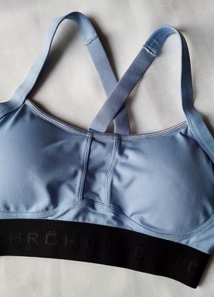 Спортивный бра от röhnisch, sports bra – blue shell5 фото