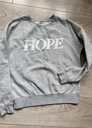 Свитшот с надписью hope