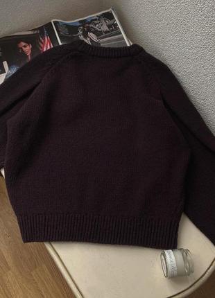 🤎стильный шоколадный свитер от дорогого бренда &amp;other stories 65% шерсть, 5% кашемир, на ощупь очень нежный и приятный!9 фото