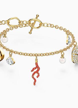 Swarovski bracelet coral браслет