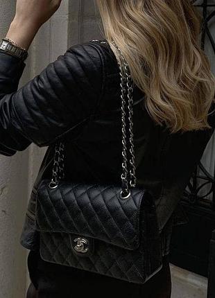 Сумка в стиле chanel classic икра
