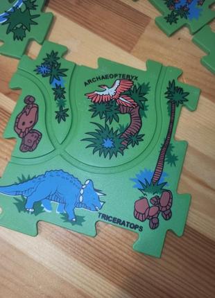 Пластиковый пазл — дорога парк динозавров5 фото