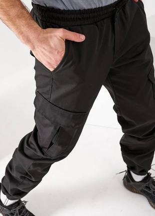 Чоловічі тактичні штани накладні кишені з клапаном понизу фіксатор6 фото