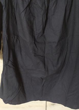 Женская черная хлопковая туника, кофта, 56 р.3 фото