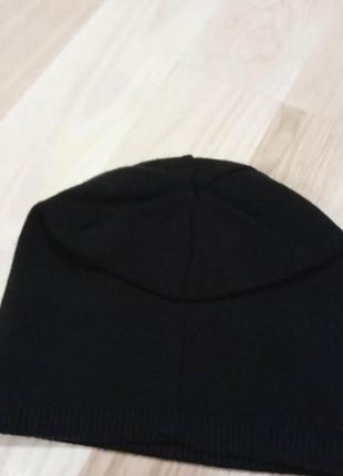 Шапка шапочка женская черная весенняя демисезон беретка женская черная2 фото