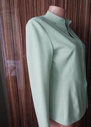 Мятный брендовый люксовый итальянский пиджак жакет на молнии marella8 фото