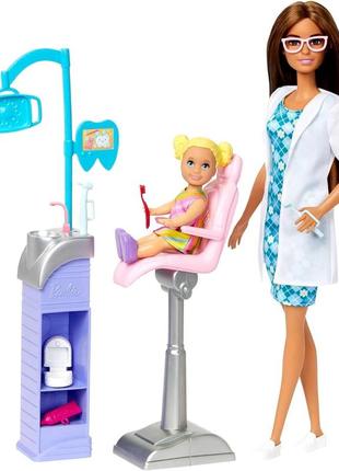 Ігровий набір лялька барбі дантист стоматолог barbie careers dentist hkt70