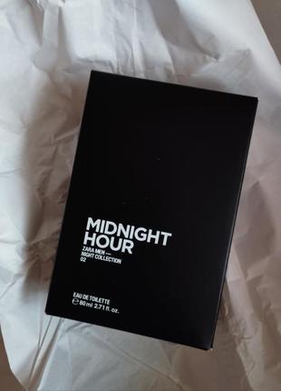 Чоловіча туалетна вода zara midnight hour edt 80 мл