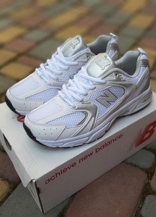 Женские кроссовки New Balance M-LIFESTYLE Marathon Running Shoes Sneakers MRL247KN белые с серебром2 фото