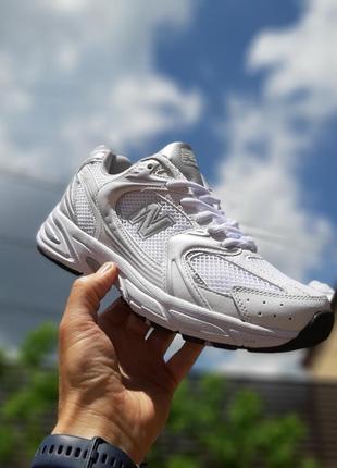Женские кроссовки New Balance M-LIFESTYLE Marathon Running Shoes Sneakers MRL247KN белые с серебром4 фото