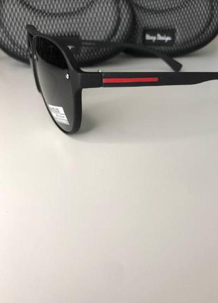 Чоловічі сонцезахисні окуляри matrix polaroid крапельки чорні авіатор матрікс антиблікові з поляризацією очки3 фото