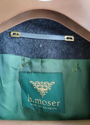 Шерстяное пальто h.moser австрийский премиум бренд большой размер батал9 фото