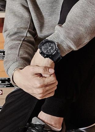 Мужские спортивные наручные часы skmei 1155 электронные с подсветкой, армейские камуфляжные часы с будильником9 фото