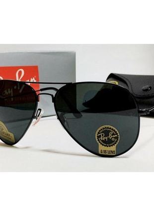 Мужские солнцезащитные очки в ray ban aviator 3025 (002/62)1 фото
