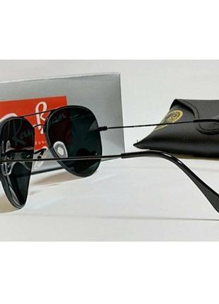 Мужские солнцезащитные очки в ray ban aviator 3025 (002/62)3 фото