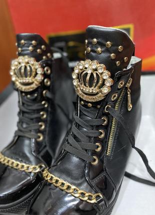Снікерси черевики кеди з коронами демісезонні3 фото