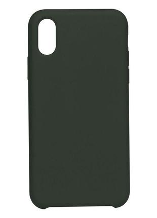 Чехол soft case для iphone x/xs цвет 35, dark olive