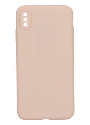 Чохол для iphone xs max full frame camera protective no logo колір 19 pink sand