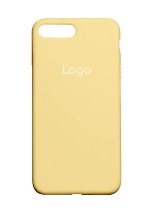 Чехол silicone case full size (aa) для iphone 7 plus/8 plus цвет 51.mellow yellow7 фото