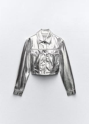 Котоновий піджак жакет  з напиленням     zara