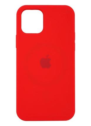 Чехол magsafe silicone full size  для iphone 11 pro цвет red