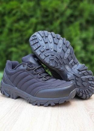 Кроссовки термо мужские черные m shoes a9053-3