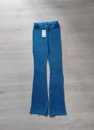 Новые металлизированные брюки из вискозы sorelle, размер xs3 фото