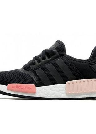 Брак на подошве женские кроссовки adidas nmd черно-розовые оригинал