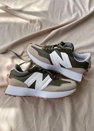 Женские кроссовки new balance цвет хаки3 фото