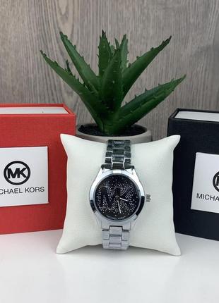 Женские наручные часы michael kors качественные . брендовые часы с браслет золотистые серебристые8 фото