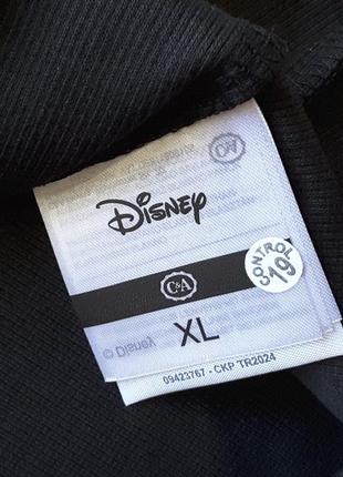 Футболка в рубчик, чёрная disney, xl, c&a, нидерланды6 фото