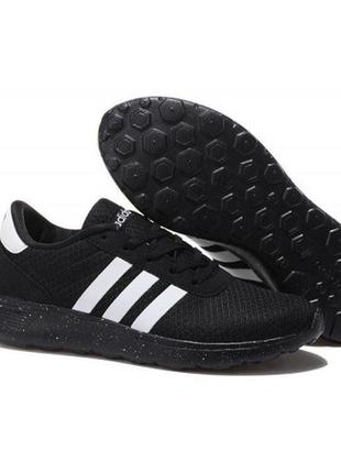 Мужские черные кроссовки адидас нео (adidas neo) - 0001an