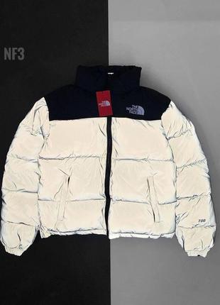 Зимний пуховик tnf 700, рефлективный пуховик the north face куртка женская зимняя5 фото