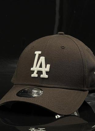 Оригинальная коричневая кепка new era los angeles dodgers 9forty  60424688