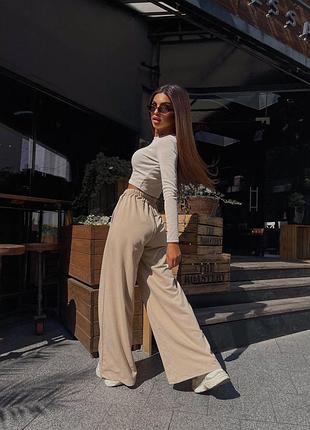 Костюм : кроп-топ+штани5 фото