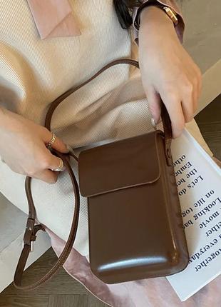 Новые женские сумки в коричневом цвете. модные сумки из искусственной кожи женские сумки через плечо. портмоне1 фото