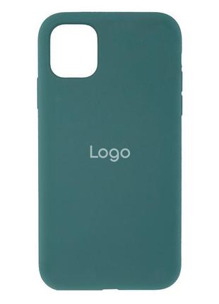 Чехол для iphone 11 silicone case full size aa  цвет 55 pine green1 фото