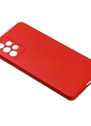 Чехол для samsung a73 5g full case tpu plus silicone touch no logo цвет 14 red9 фото