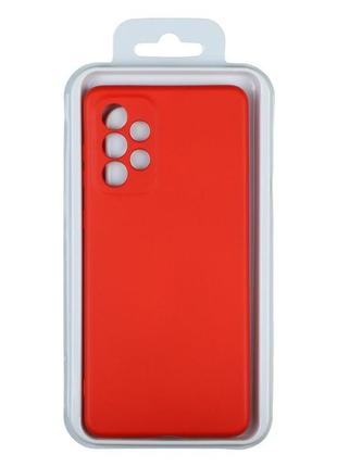 Чехол для samsung a73 5g full case tpu plus silicone touch no logo цвет 14 red3 фото