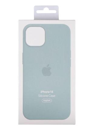 Чехол silicone case with magsafe для iphone 14 цвет 11.iris3 фото