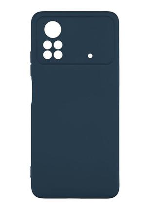 Чехол для xiaomi poco x4 pro 5g full case tpu plus silicone touch no logo цвет 20 blue