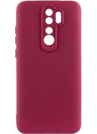 Чехол silicone cover full camera (a) для xiaomi redmi note 9s / note 9 pro / note 9 pro max цвет 42.maroon от
