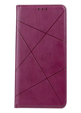Чехол-книжка business leather для realme gt2 pro цвет бордо
