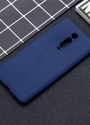 Чохол soft touch для xiaomi mi 9t / mi 9t pro силікон бампер темно-синій