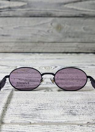 Солнцезащитные очки овальные, унисекс, поляризация,  в  металлической оправе (без бренда)4 фото