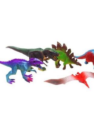 Набір гумових фігурок "динозаври", 5 фігурок