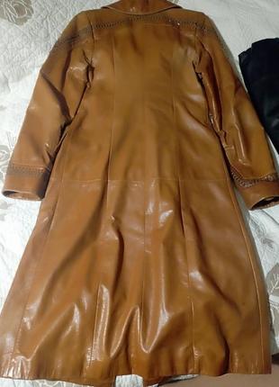 Плащ женской кожа leather10 фото