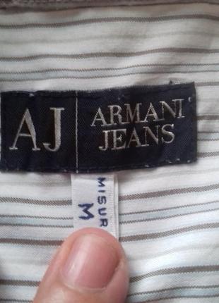 Сорочка armani jeans з довгим рукавом в ідеальному стані.3 фото